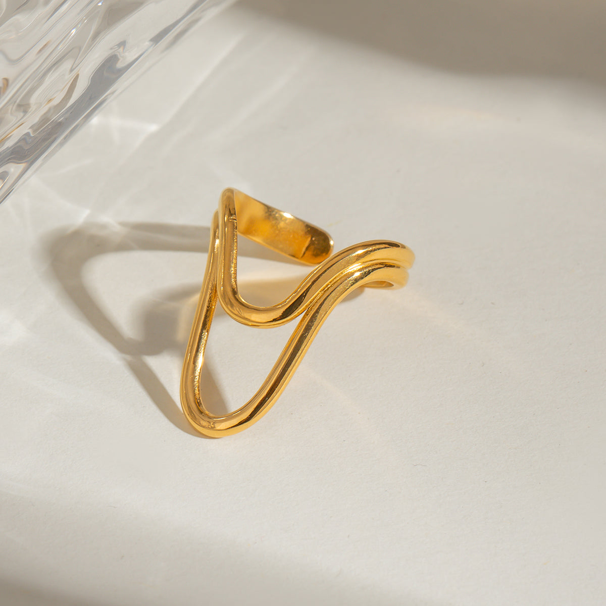 Asger - Eleganter Goldring