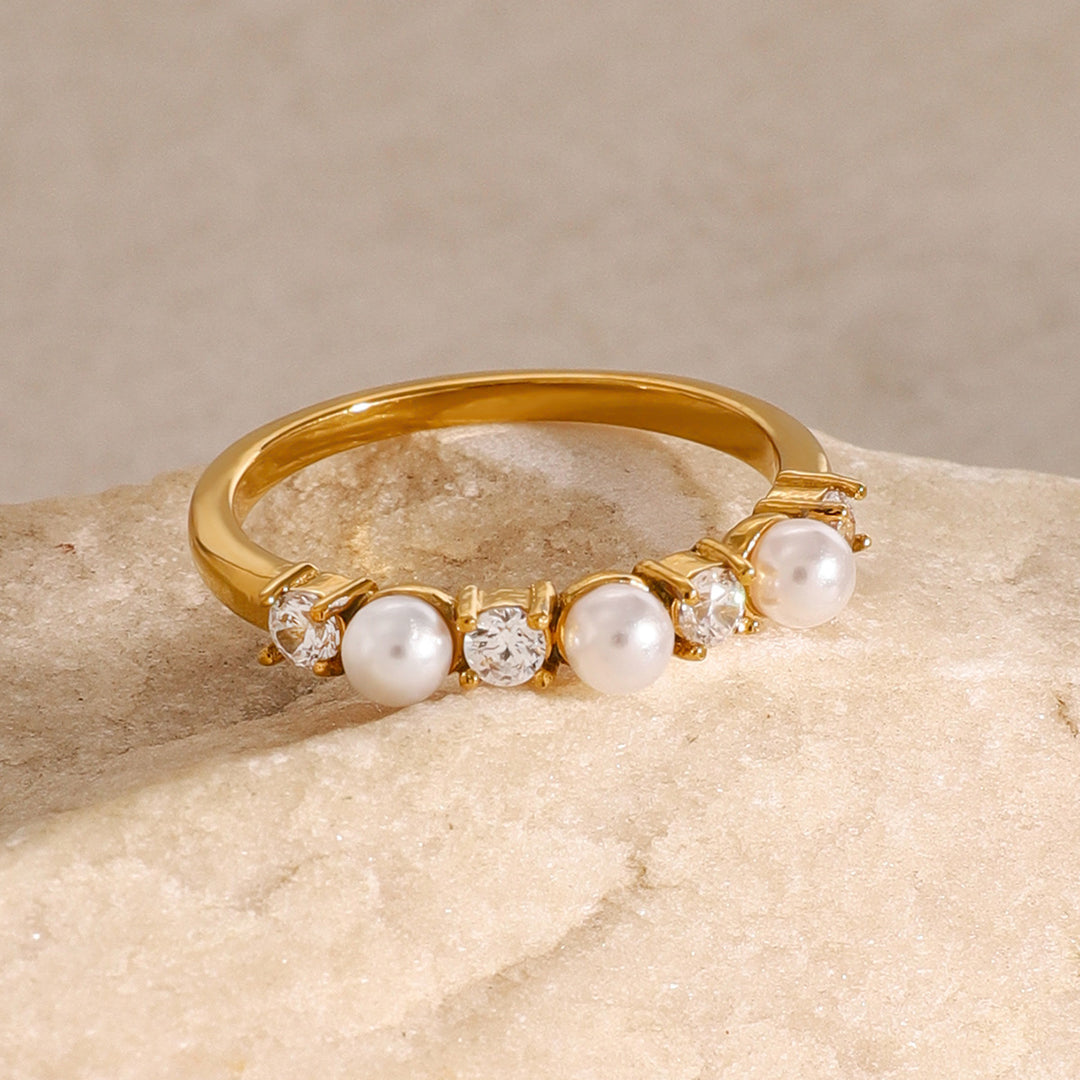 Holwice - Goldring mit Diamant
