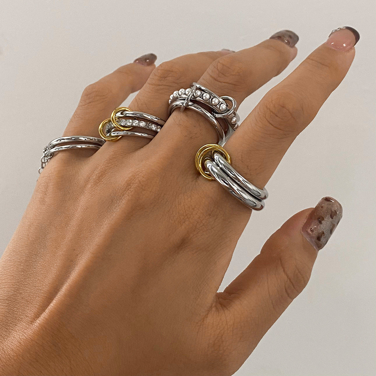 Marion - Edelstahl-Diamantring