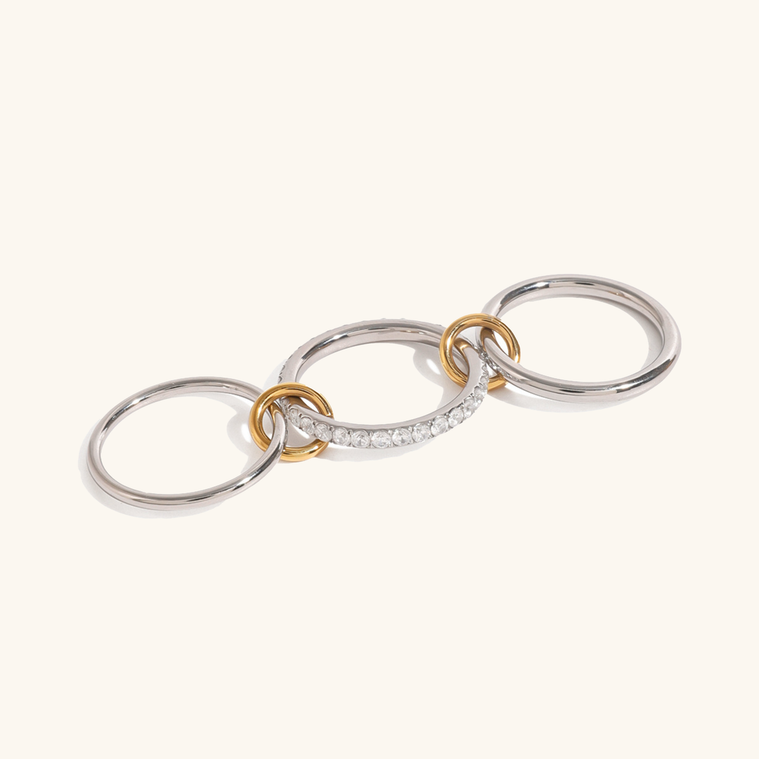 Marion - Edelstahl-Diamantring