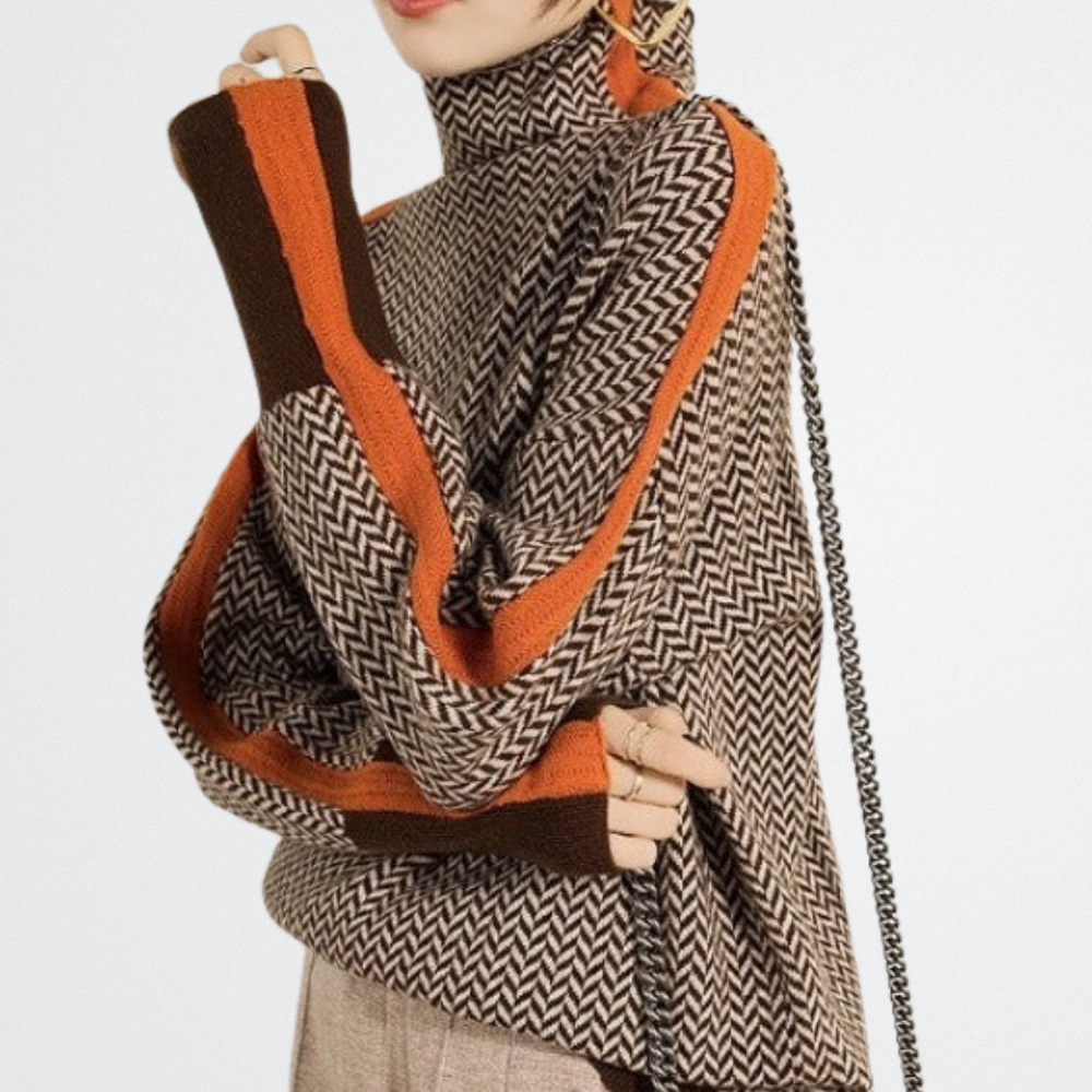 Carmeline - Strukturierter Strickpullover