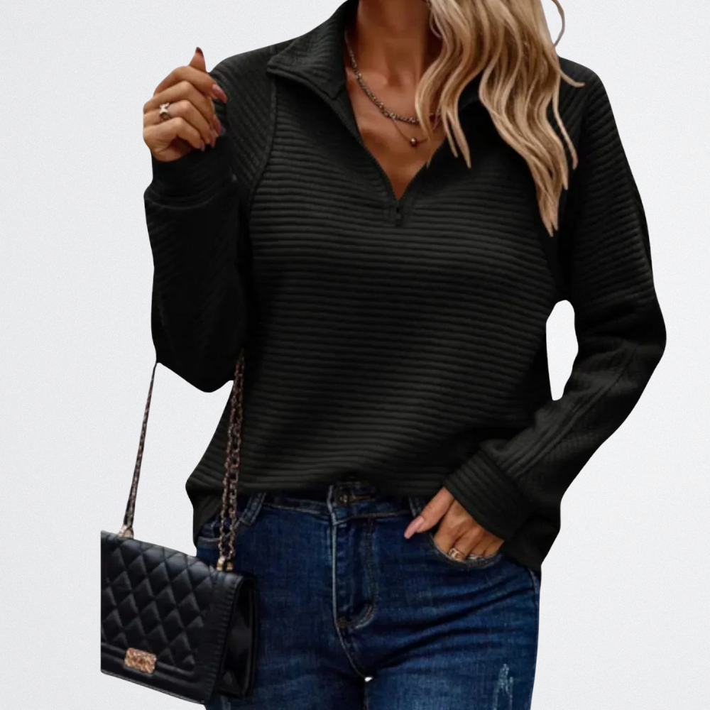 Florenza - Weicher Halb-Zipp Sweater