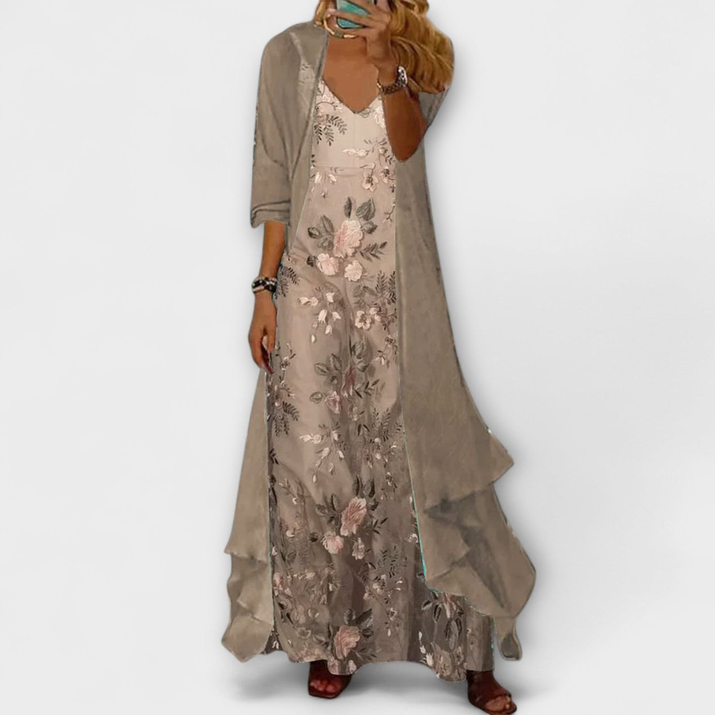 Bryleigh | Elegantes Maxi-Kleid Zweiteiliges Set