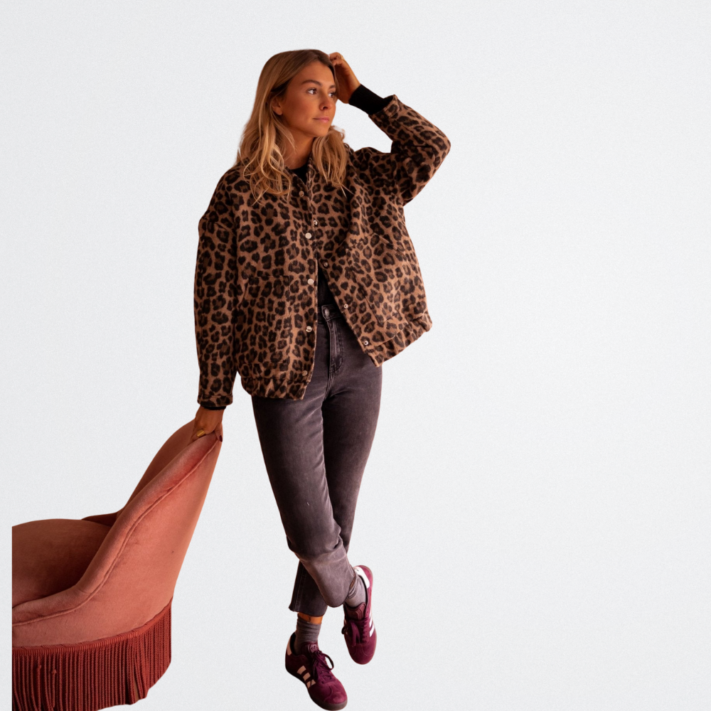 Brielle - Gemütliche Leopardenjacke
