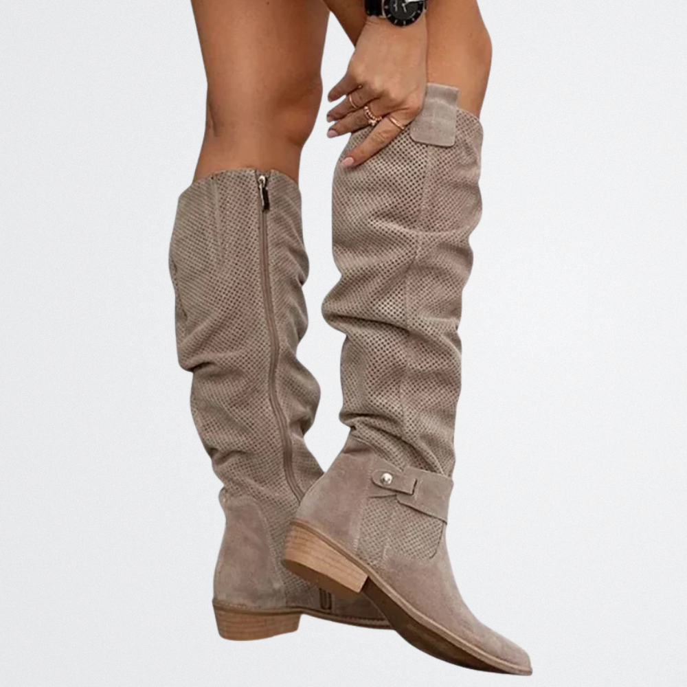 Halvira - Herbst Flache Stiefel