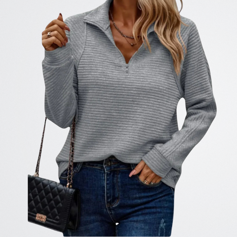 Florenza - Weicher Halb-Zipp Sweater