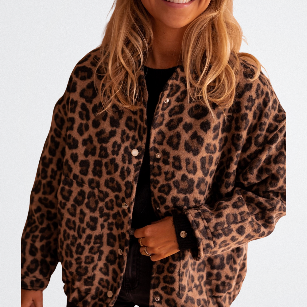 Brielle - Gemütliche Leopardenjacke