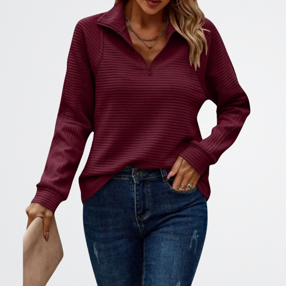 Florenza - Weicher Halb-Zipp Sweater