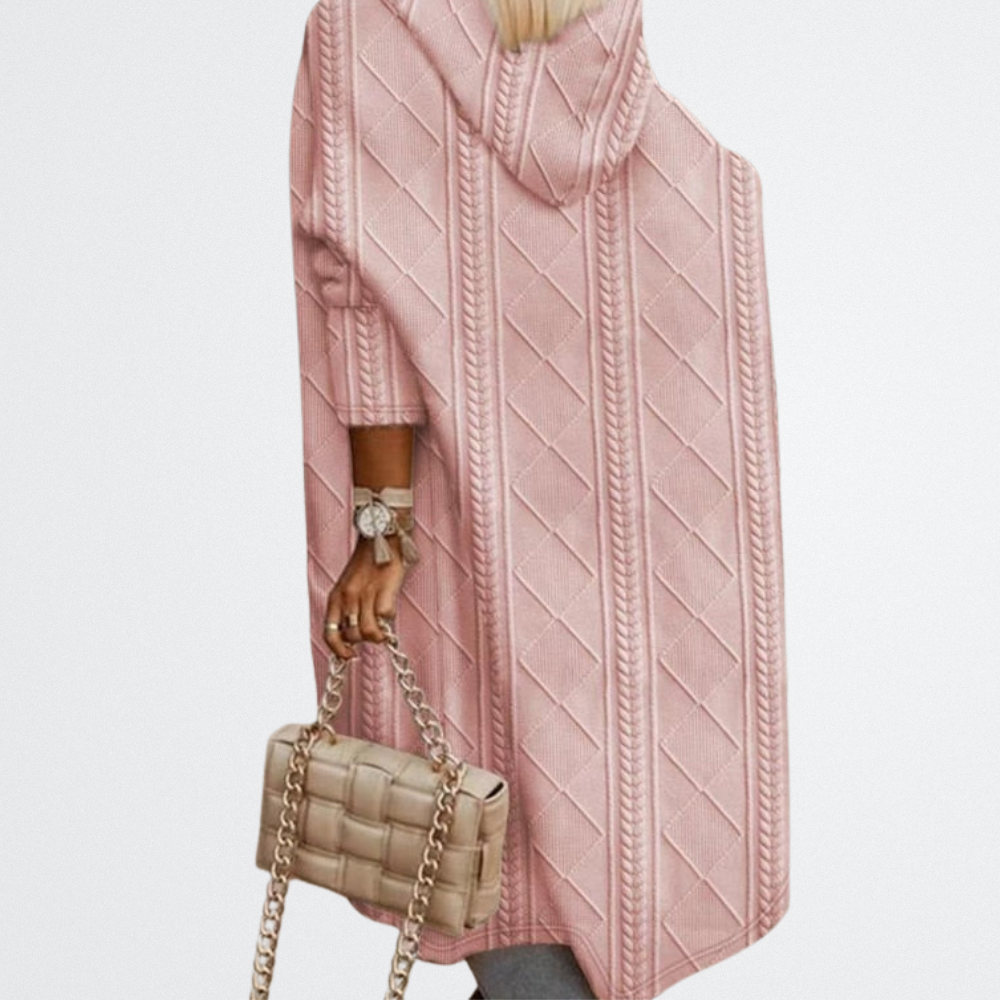 Sierra - Gestepptes Strick-Drape-Cardigan