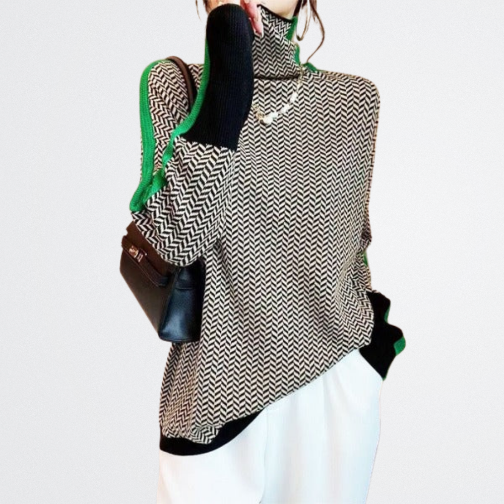 Carmeline - Strukturierter Strickpullover