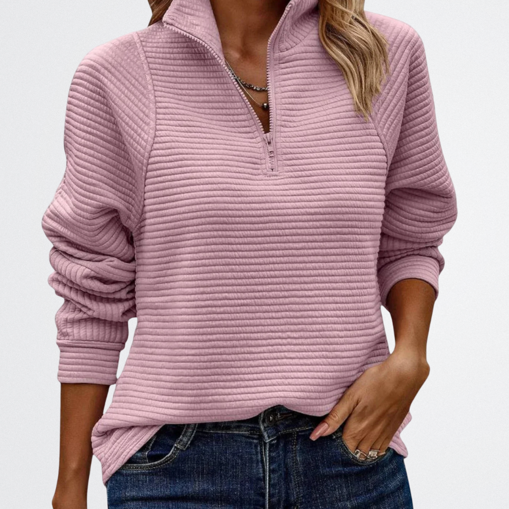 Florenza - Weicher Halb-Zipp Sweater