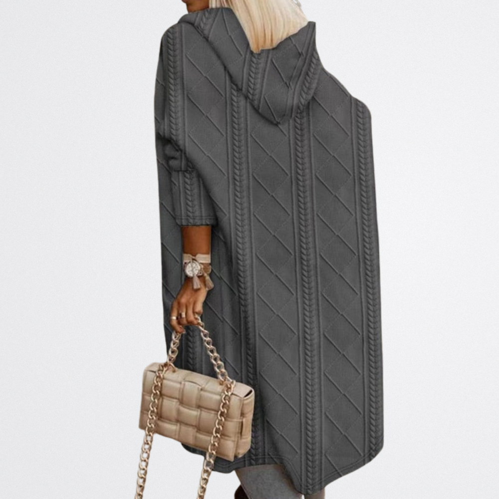Sierra - Gestepptes Strick-Drape-Cardigan