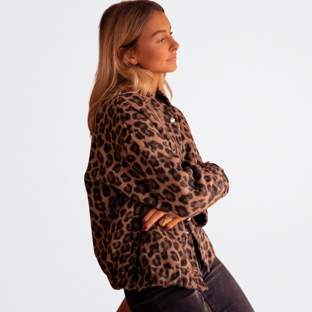 Brielle - Gemütliche Leopardenjacke