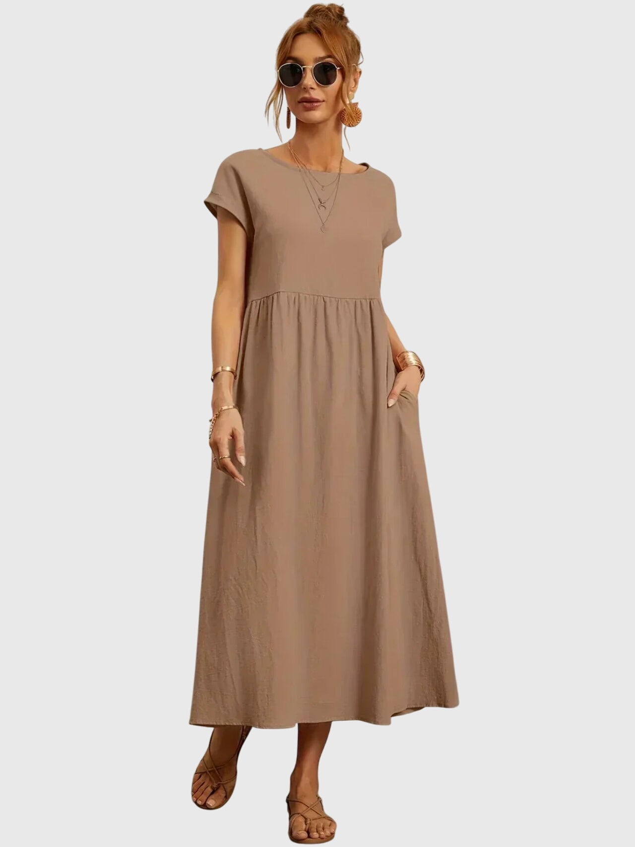 Giselle™ - Lässiges Kleid mit Taschen