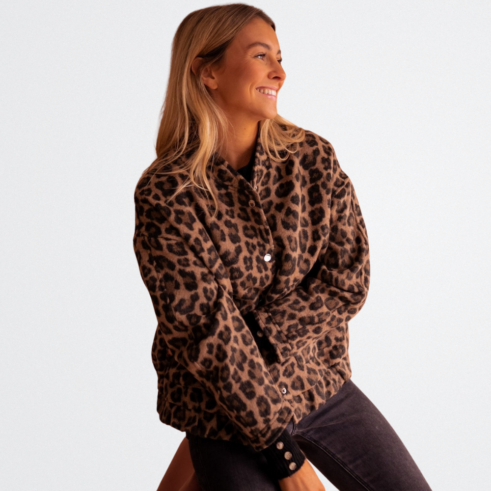 Brielle - Gemütliche Leopardenjacke