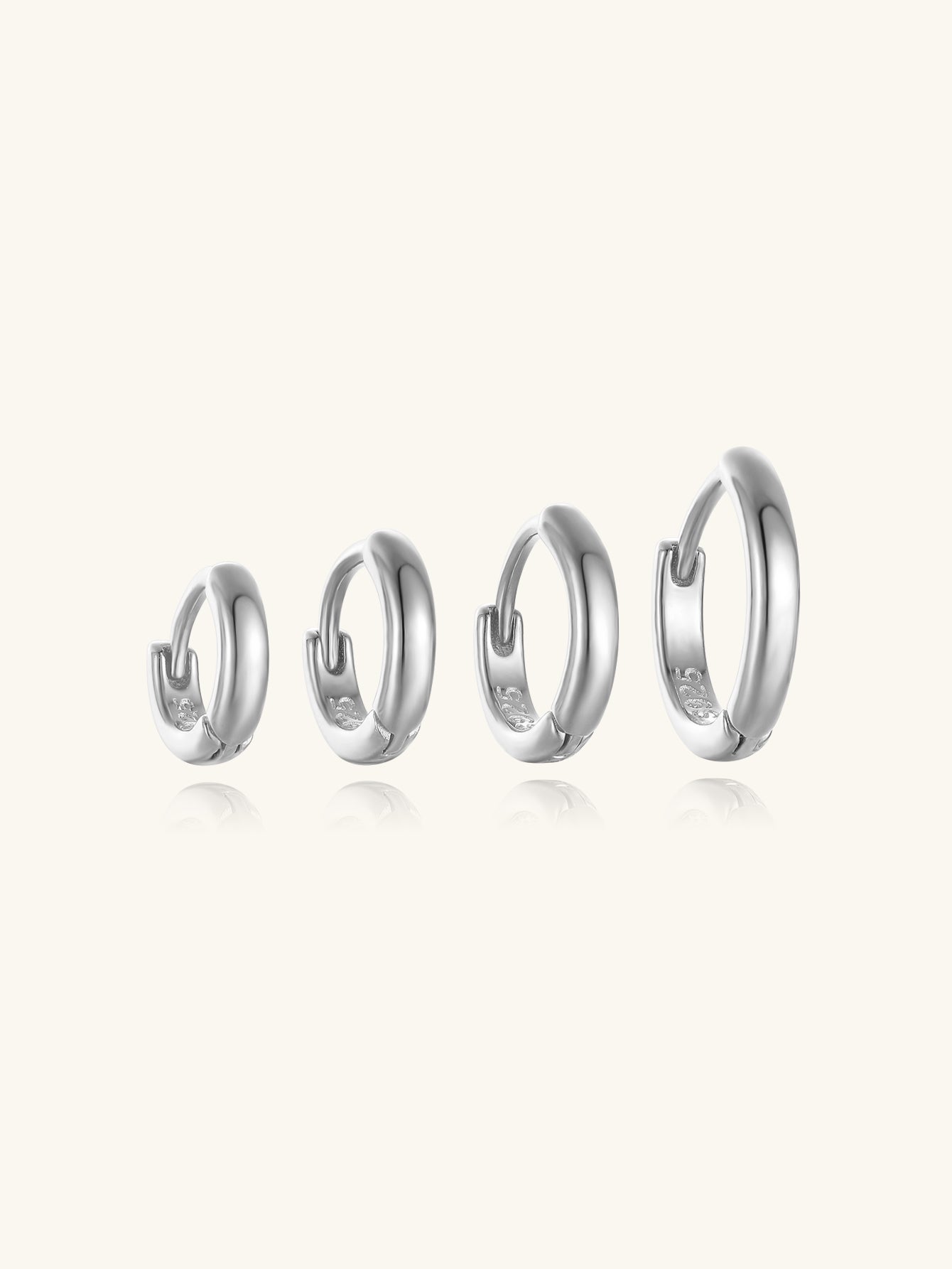 Hoop Huggie Earrings in Various Sizes – Mabel
