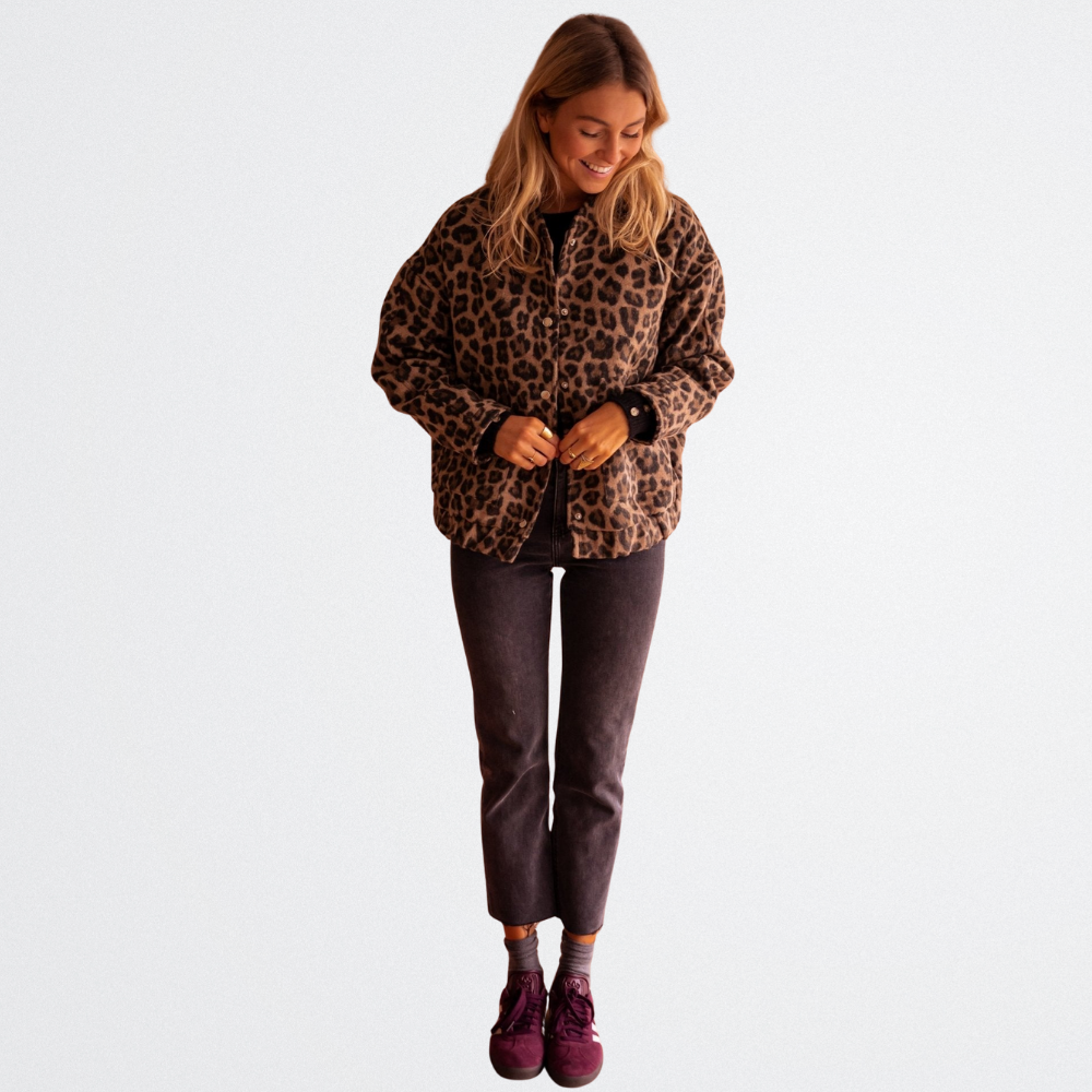 Brielle - Gemütliche Leopardenjacke