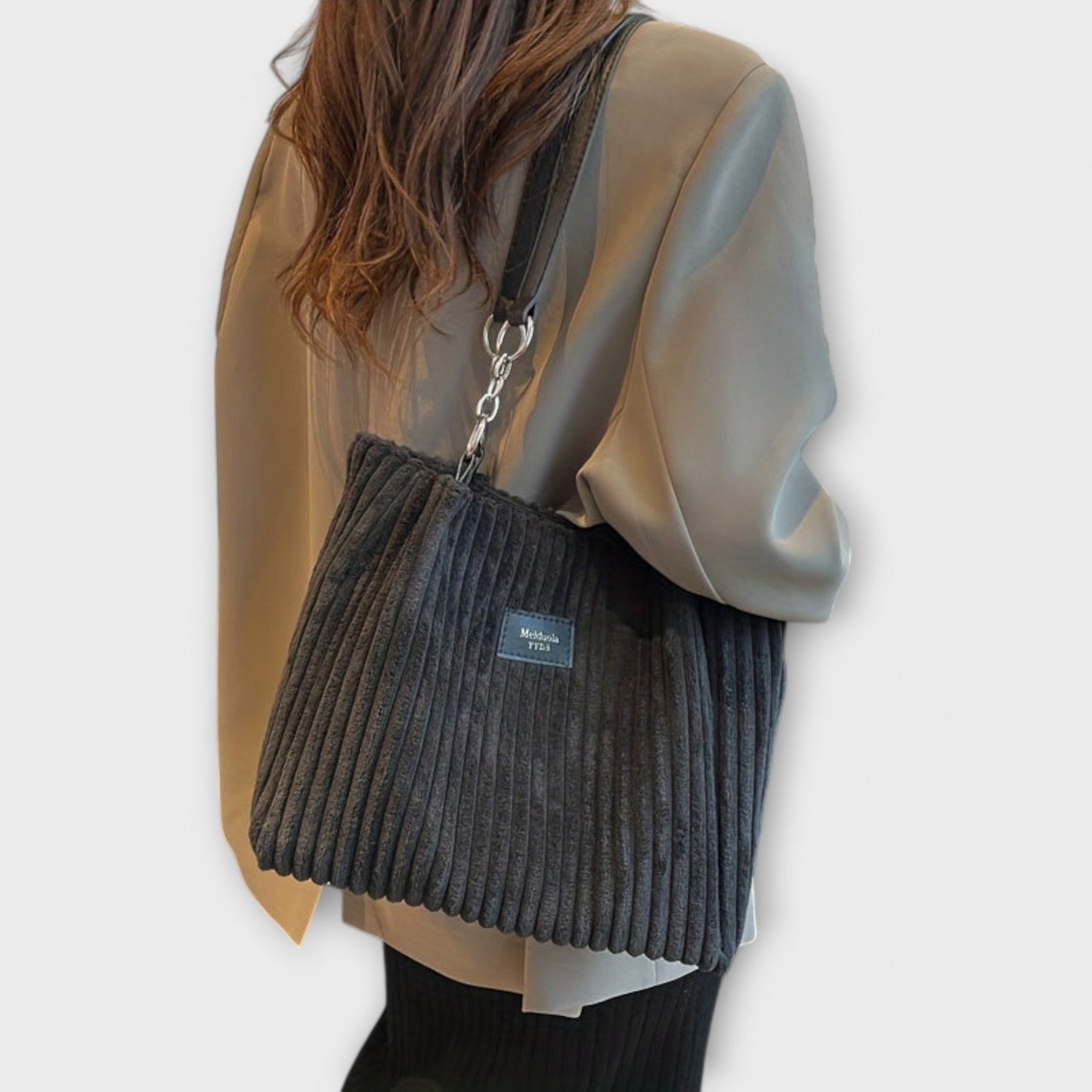 Olivia - Weiche Cord Schultertasche