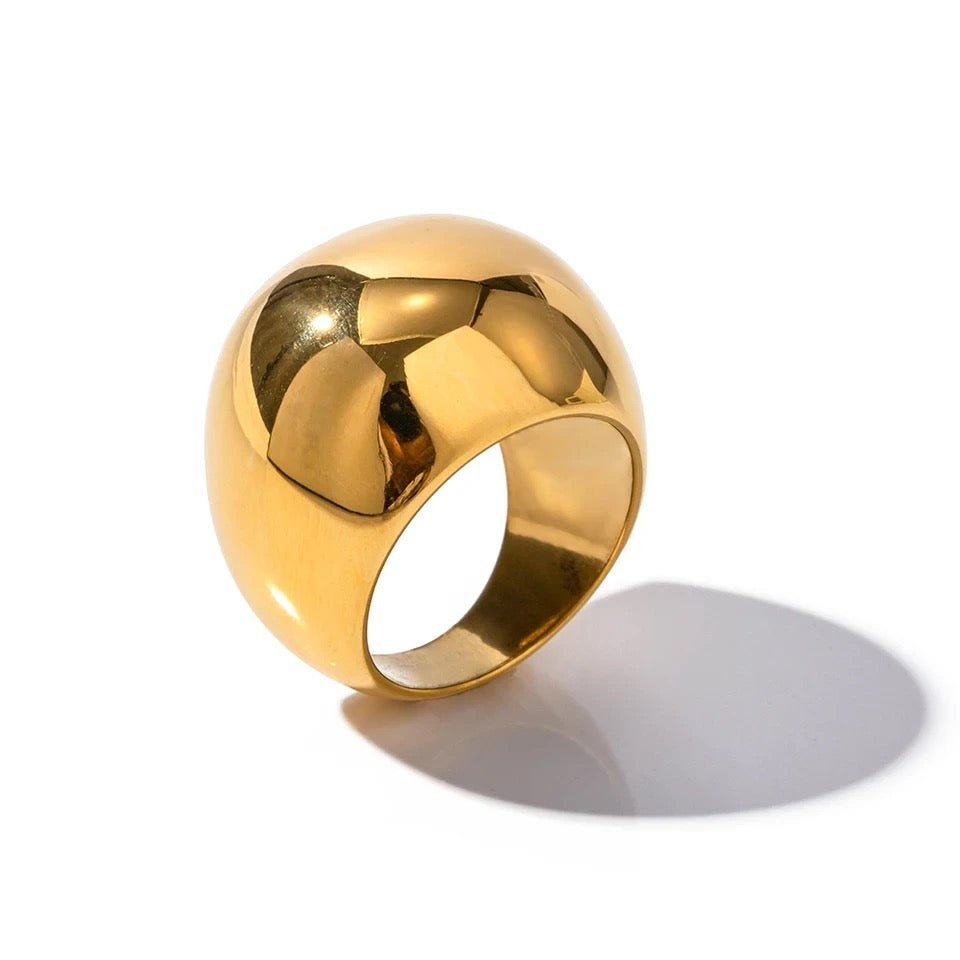 Alfraye - Eleganter Goldener Sphärischer Ring