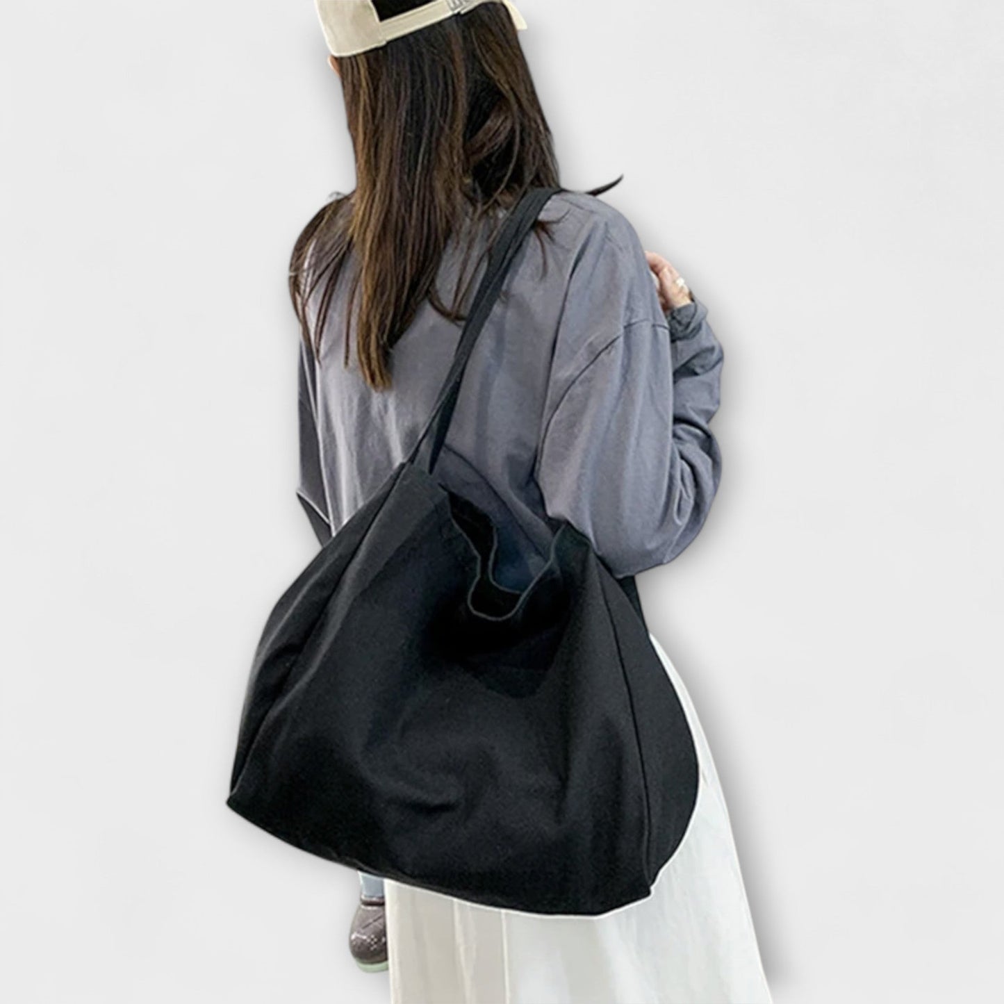 Olivia - Hochwertige große Canvas-Shopper-Tasche