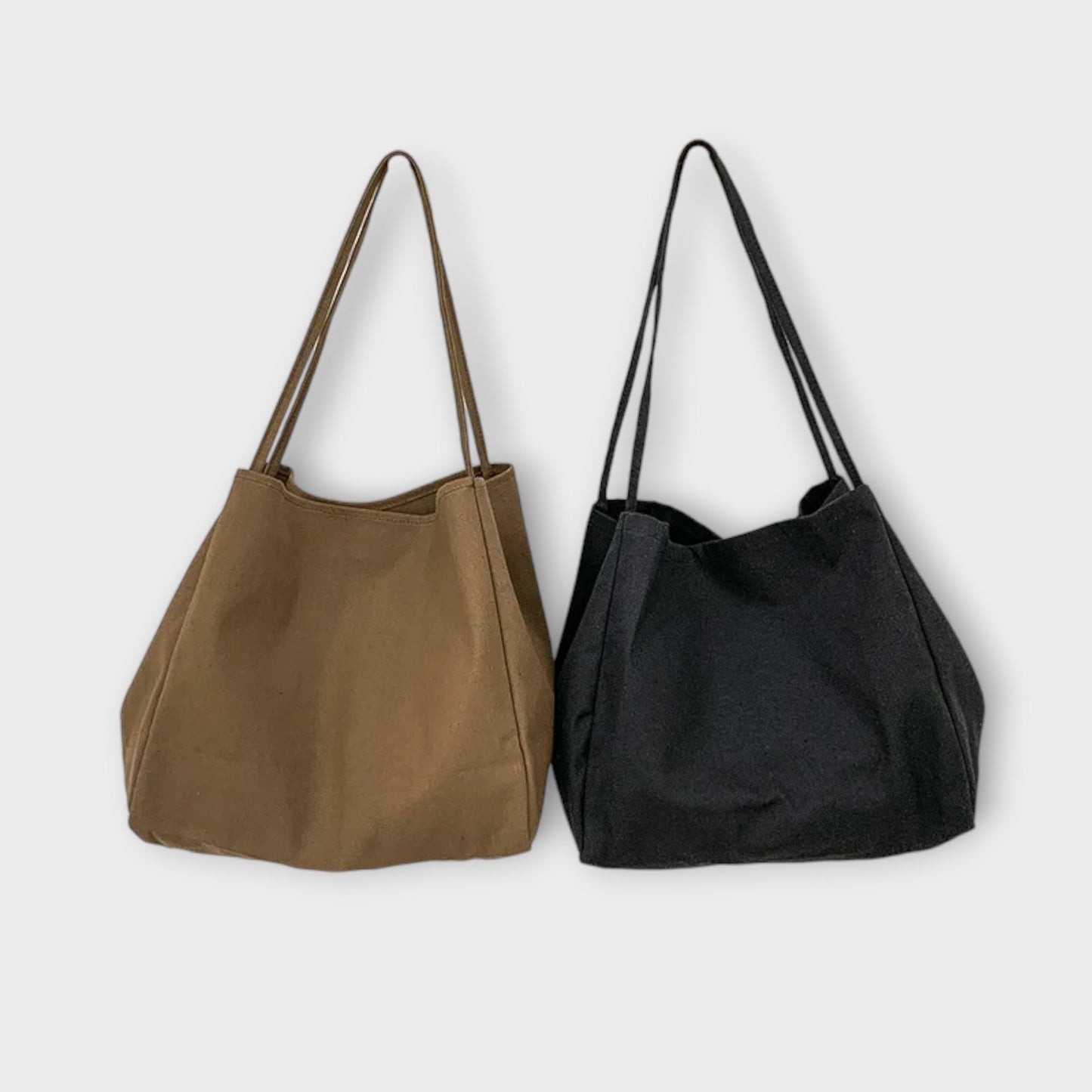 Olivia - Hochwertige große Canvas-Shopper-Tasche