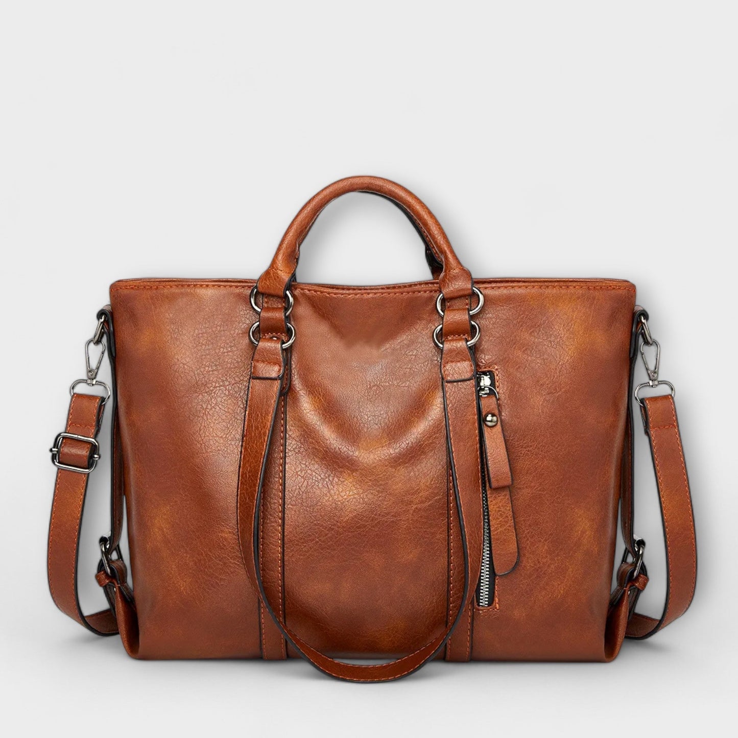 Olivia - Große Lederhandtasche