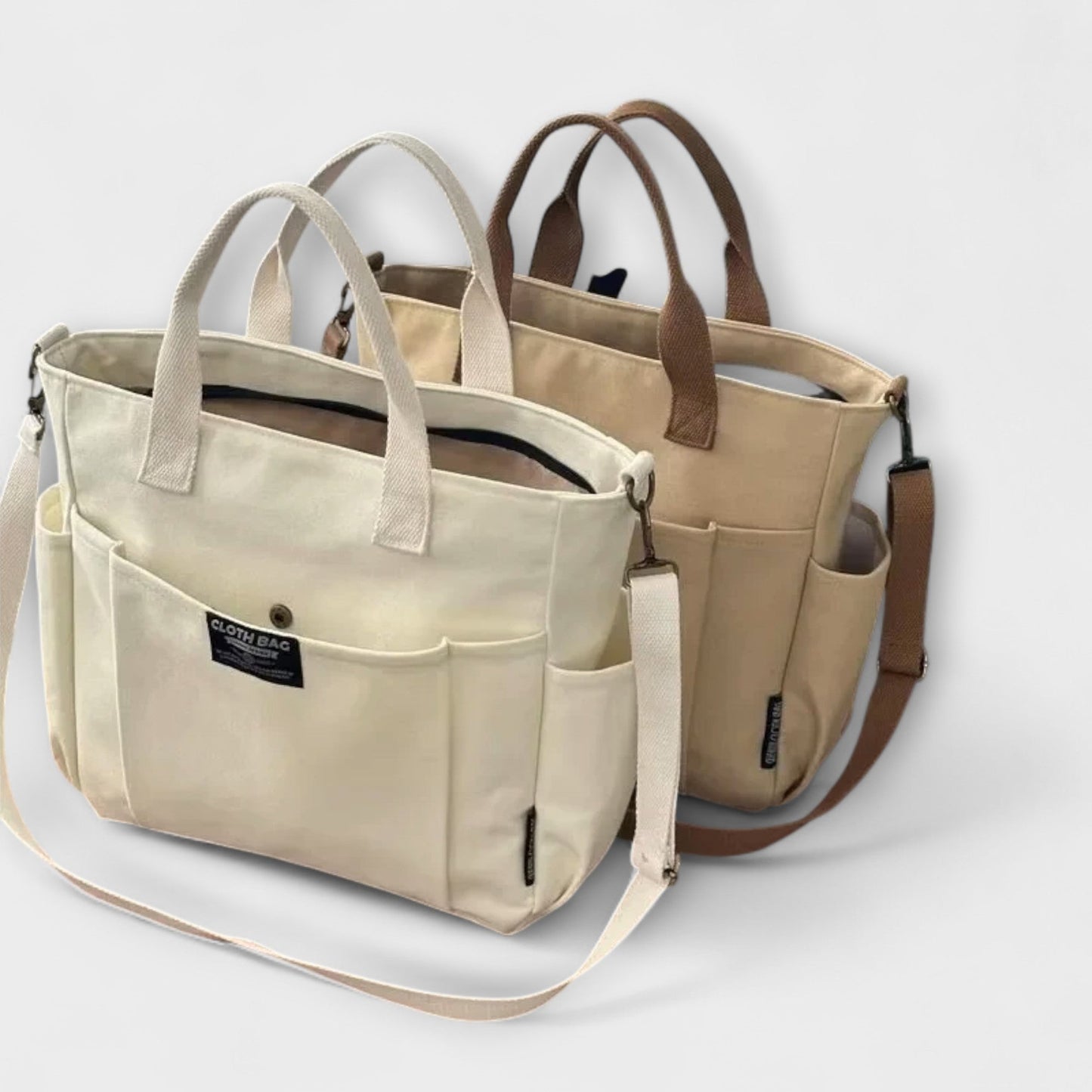 Olivia - Minimalistische Canvas-Shopper