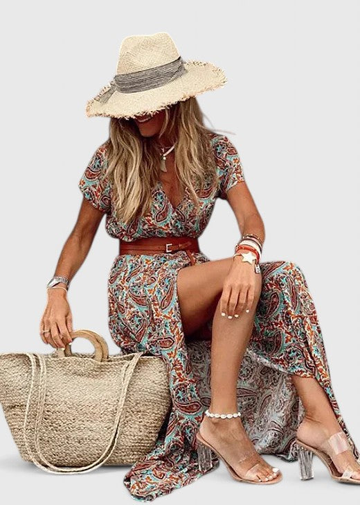 Lorraine | Stilvolles Boho Maxikleid