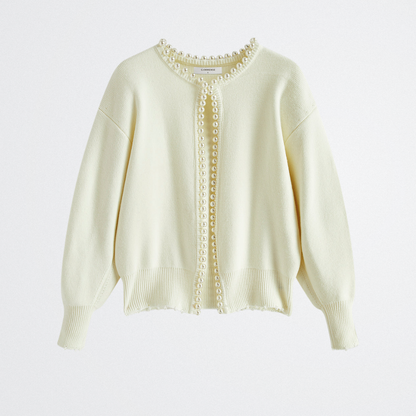 Lucille - Klassischer Perlen-Cardigan