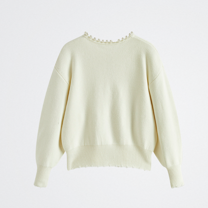 Lucille - Klassischer Perlen-Cardigan