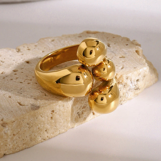 Moryet - Verstellbarer Goldring mit Krallen