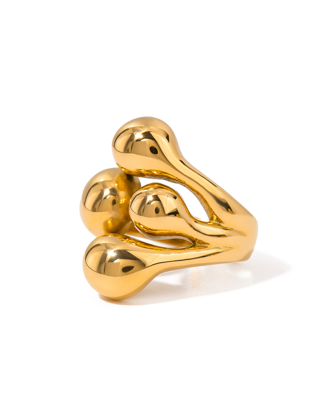 Moryet - Verstellbarer Goldring mit Krallen