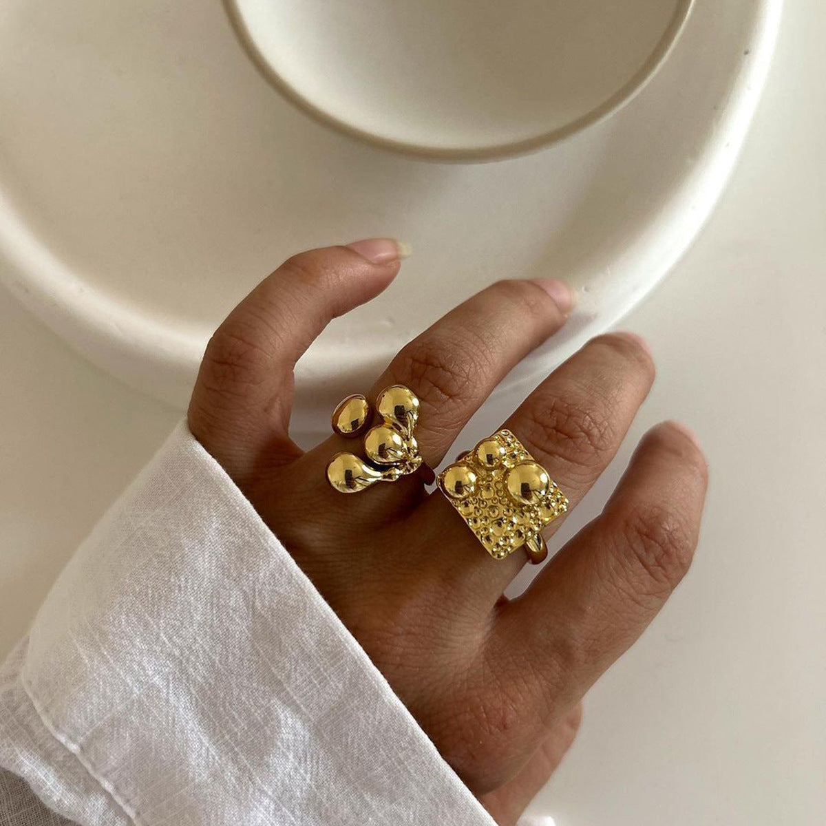 Fitton - Gold Bubble Modern Ring