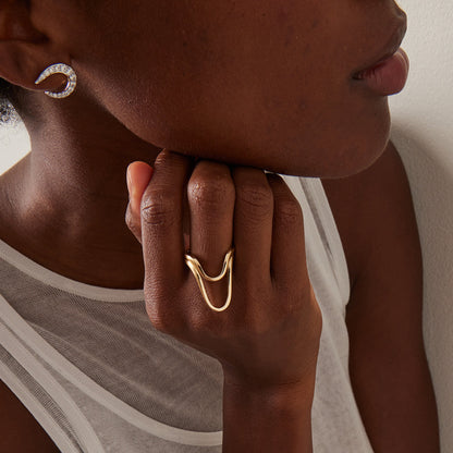 Asger - Eleganter Goldring