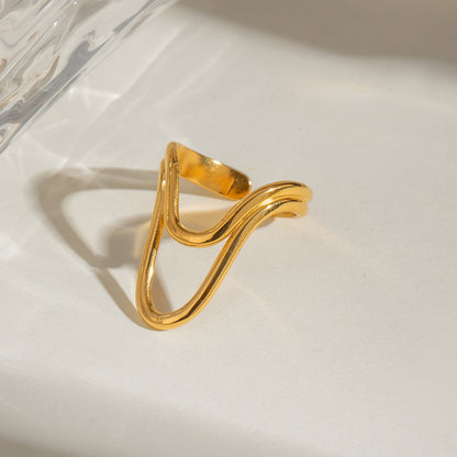 Asger - Eleganter Goldring