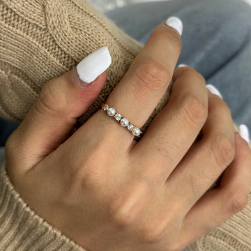 Holwice - Goldring mit Diamant