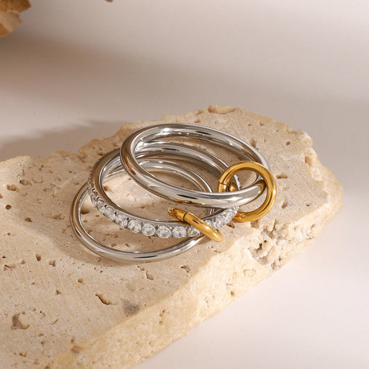 Marion - Edelstahl-Diamantring