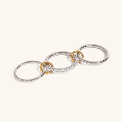 Marion - Edelstahl-Diamantring
