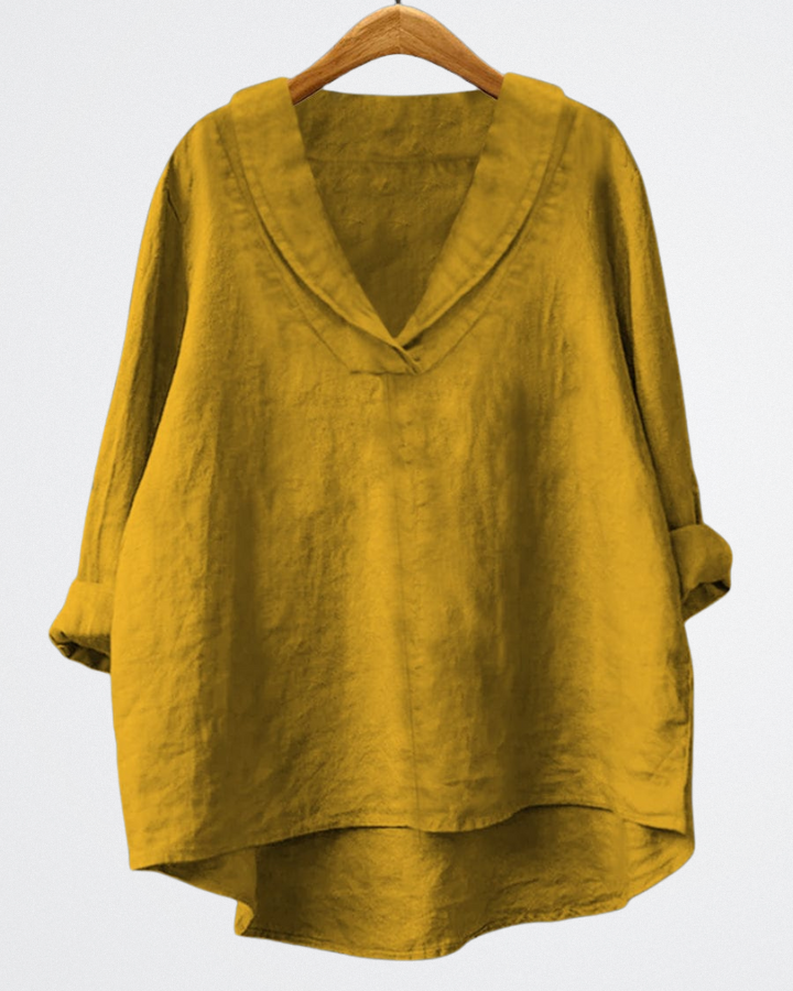 Brynn - Warmes Leinen-Overshirt