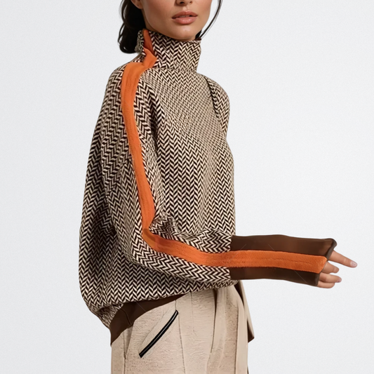 Carmeline - Strukturierter Strickpullover