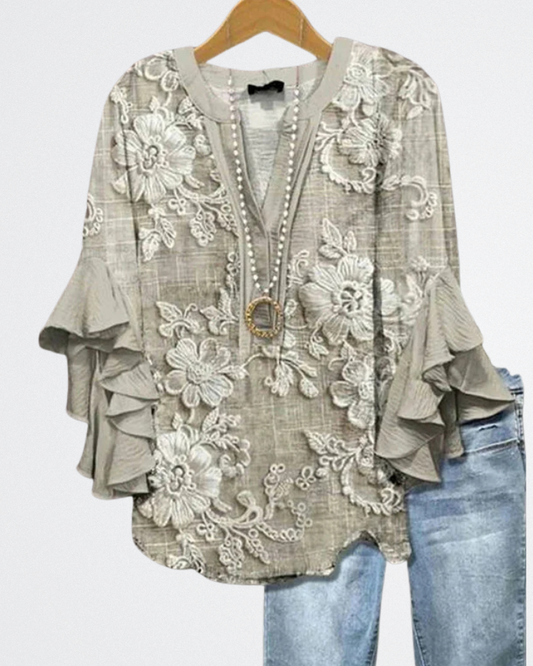 Violeta | VINTAGE BLUMENDRUCK BLUSE