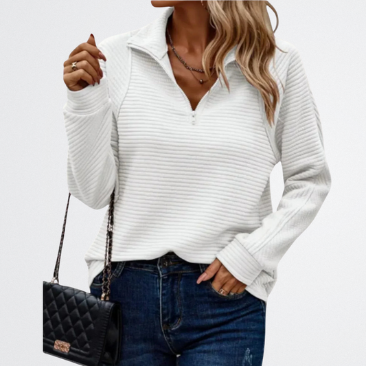 Florenza - Weicher Halb-Zipp Sweater