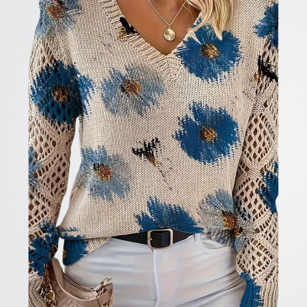 Solara - Wildblumen Strickpullover