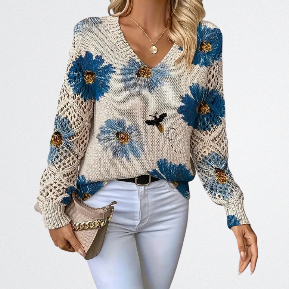 Solara - Wildblumen Strickpullover