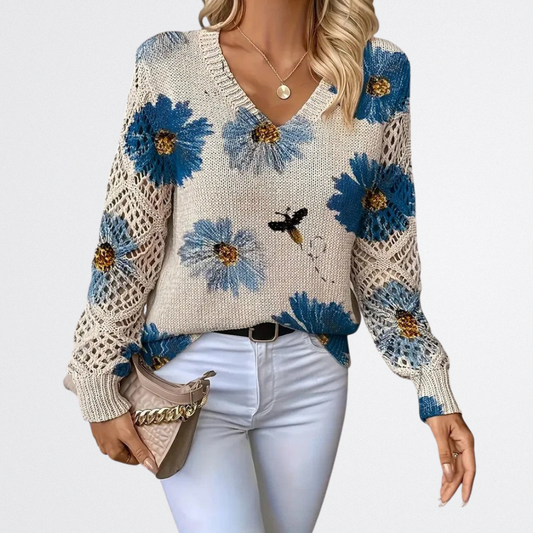 Solara - Wildblumen Strickpullover