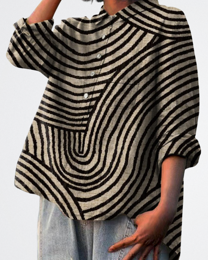 Melina - Texturiertes Kunstshirt