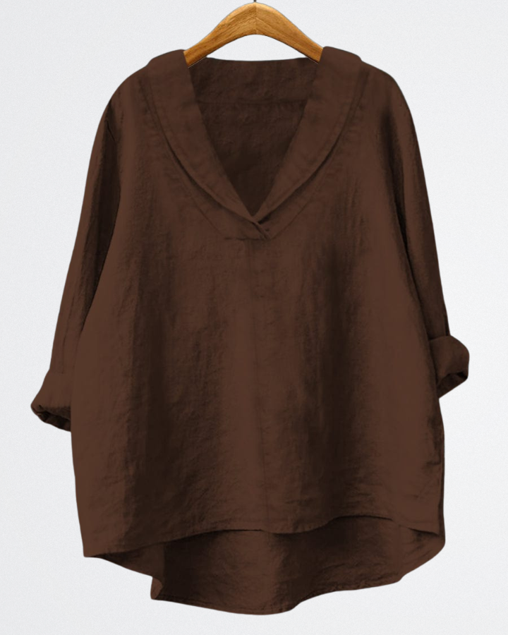 Brynn - Warmes Leinen-Overshirt