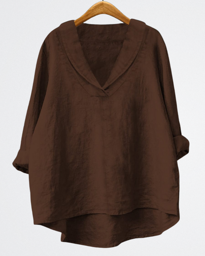 Brynn - Warmes Leinen-Overshirt
