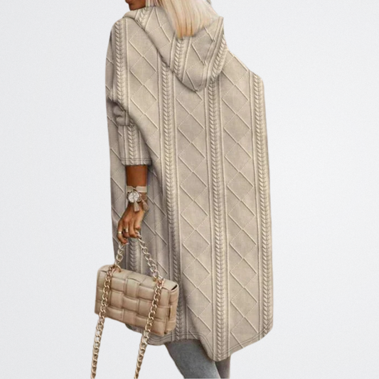 Sierra - Gestepptes Strick-Drape-Cardigan