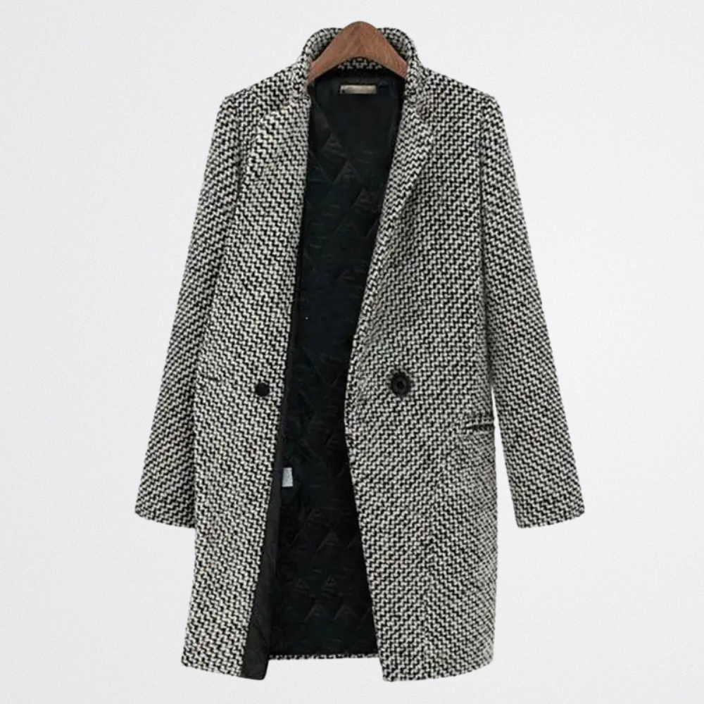 Adira - Stadt-Chic Tweed Mantel